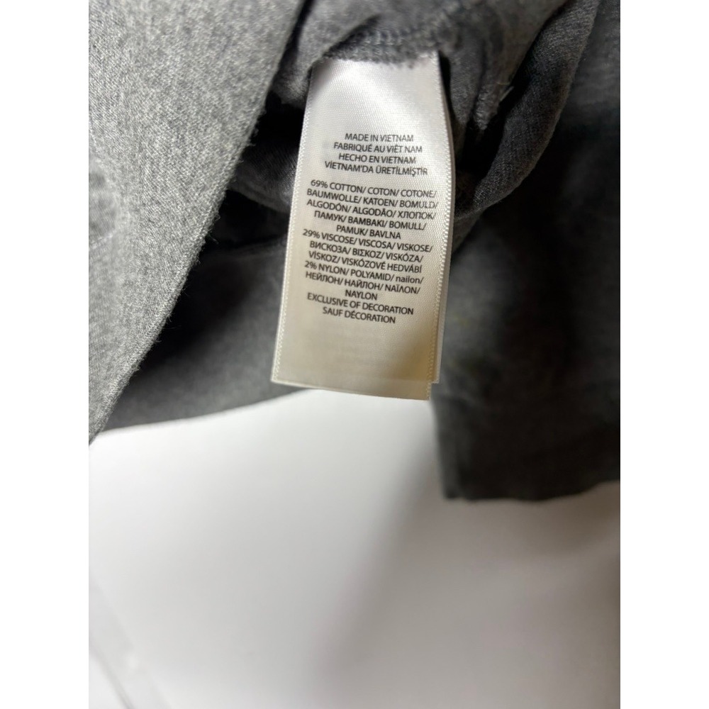Polo Ralph Lauren Mens Quarter Zip Pullover Heather Gray Cotton Blend Large blem - Picture 4 of 10